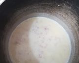 Foto del paso 3 de la receta Espaguetis con crema de queso y jamón