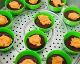 Foto langkah ke 9 dari resep Bakpia Kukus Cokelat Isi Keju (Brownies Kukus Keju).