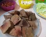 Foto langkah ke 1 dari resep Rendang Hati Kacang Merah.