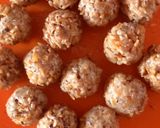 A picture of step 4 of Crispy coconut balls milk candy 🍭.