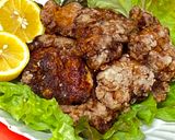 A picture of step 3 of Japanese Karaage (Fried Chicken).
