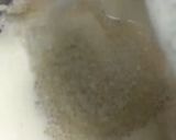 A picture of step 3 of Mango cream shake.
