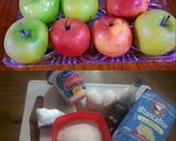 Foto del paso 1 de la receta: Torta de manzanas🍎🍏 invertida y tradicional con bizcocho de queso ❤