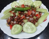 A picture of step 5 of Chana & cucumber salad.