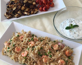Foto del paso 6 de la receta: Arroz chino con berenjenas caramelizadas, tomates asados y aliño de yogur
