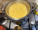 A picture of step 5 of Sausages and Mushrooms Pasta.