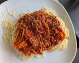 Une image de l'étape 2 de Spaghetti à la bolognaise végétarienne.