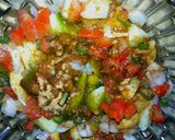 A picture of step 4 of Khati mithi chaat.