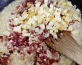 A picture of step 3 of Speck and scamorza risotto.