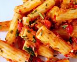 A picture of step 7 of Pasta with Vegetables.
