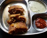 A picture of step 4 of Street Style Chinese noodles dosa.