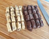 A picture of step 5 of Checkered Cookies.