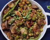 A picture of step 8 of Dry Matar Mushroom.