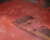 A picture of step 3 of Beetroot Burfi.