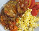 Foto langkah ke 2 dari resep Tumis terong kecap dan Scramble Egg sehat #DIET #DEBM.