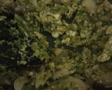 A picture of step 3 of Leftover rice veg and egg roll.