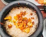 A picture of step 3 of VEG DUM Biryani.