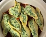 Une image de l'étape 4 de Conchiglioni farcis épinards ricotta.