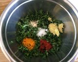 A picture of step 1 of Methi Na Pudla/Fenugreek Crepe.