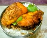 A picture of step 5 of Airfryer Tiffin Box Fish Biryani.