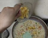 A picture of step 3 of Backed dish vegetable and pineapple macaroni.