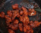 A picture of step 5 of Maldives chilli fry.