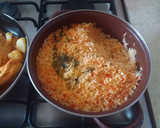 Foto del paso 19 de la receta: Pollo entomatado con papas y arroz rojo