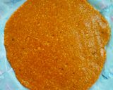 A picture of step 3 of Cashew Rose Patra.