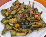 A picture of step 8 of Chicken wrapped in fragrant pandanus leaves. (Pandan Chicken).