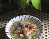 Gambar langkah 5 resipi Sup Cendawan Tumis.