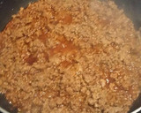 A picture of step 3 of Brad's seven layer dip to feed an army.