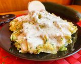 Foto del paso 4 de la receta Gofres de calabacín con salsa de yogur
