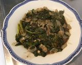 Une image de l'étape 12 de Chou Kale sauté au jus de cerf, ail et oignon.
