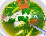 Hình bước làm 3 của món Canh cá liệt lợ nấu ngót