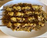 A picture of step 6 of California Farm Pork Skewers in Peanut Sauce.