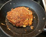 A picture of step 9 of Red Cabbage Okonomiyaki Fritter.