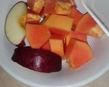 Papaya and apple juice