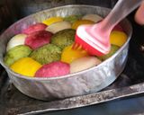 A picture of step 15 of Holi Special Natural Coloured Mini Buns.