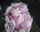 Hình bước làm 1 của món Thịt rang hành khô