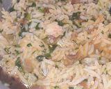 हरी लहसुन पुलाव(Hari lahsun pulao recipe in hindi) रेसिपी चरण 2 फोटो