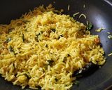 A picture of step 10 of Lemon Rice With Masala curd.