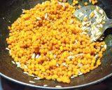 A picture of step 6 of Boondi ladoo.