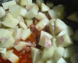 A picture of step 5 of Aaloo Qeema (mutton mince).