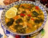 A picture of step 4 of Lemony Bean Soup with Spinach and Turmeric.