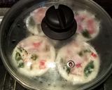 A picture of step 4 of Onion Curd Idli.