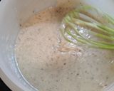 Foto del paso 3 de la receta: Budín de bananas, manzana y nueces sin huevos