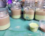 Foto langkah ke 7 dari resep Silky Pudding 3 Lapis Super Mirip Puyo.