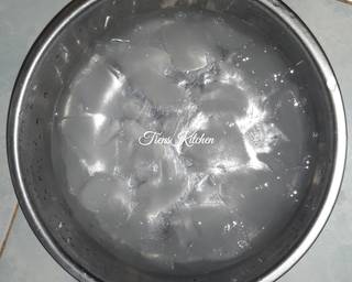 Cendol Kenyal Lembut - Step 4