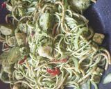 Foto langkah ke 6 dari resep Spaghetti Tofu Pempek Spinach.