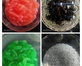 Cendol biji selasih - Step 1